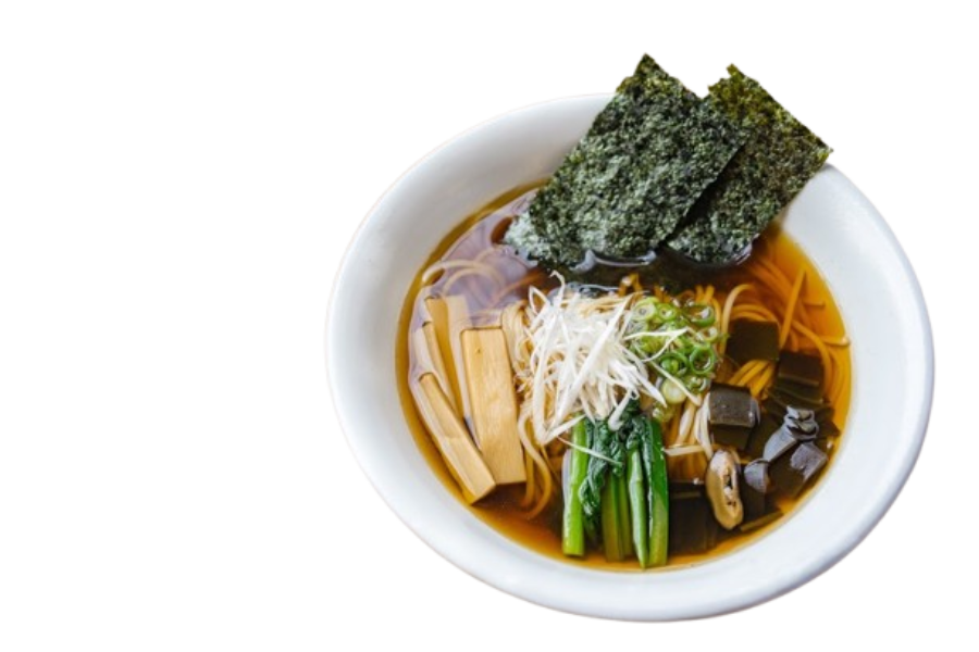 四徳醤油べじらーめん(米粉麺)